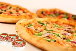 Three Small Nine-Topping Pizzas