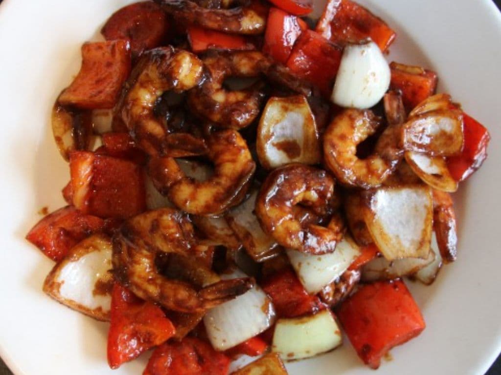 Prawn with Satay Sauce
