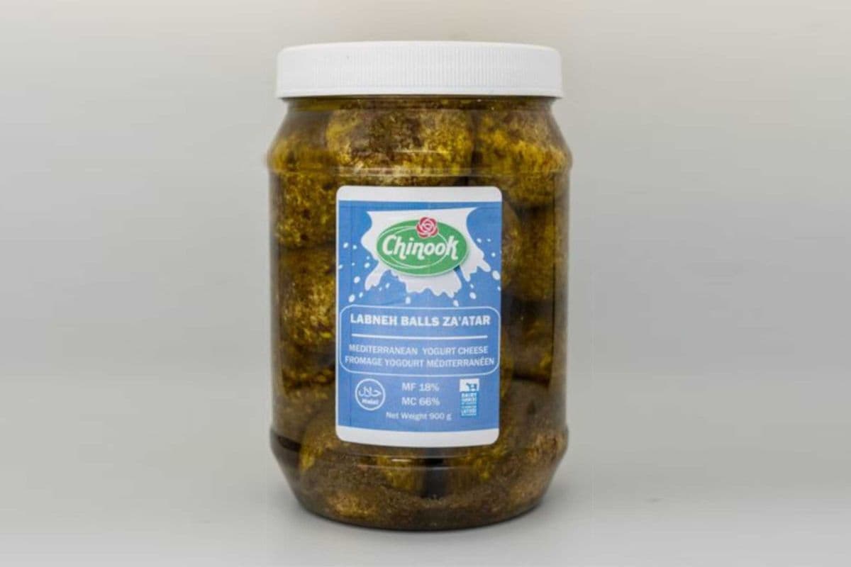 Labneh Cheese Balls, Za'atar Flavour - Mediterranean Yogurt Cheese, 900 Grams (900g)