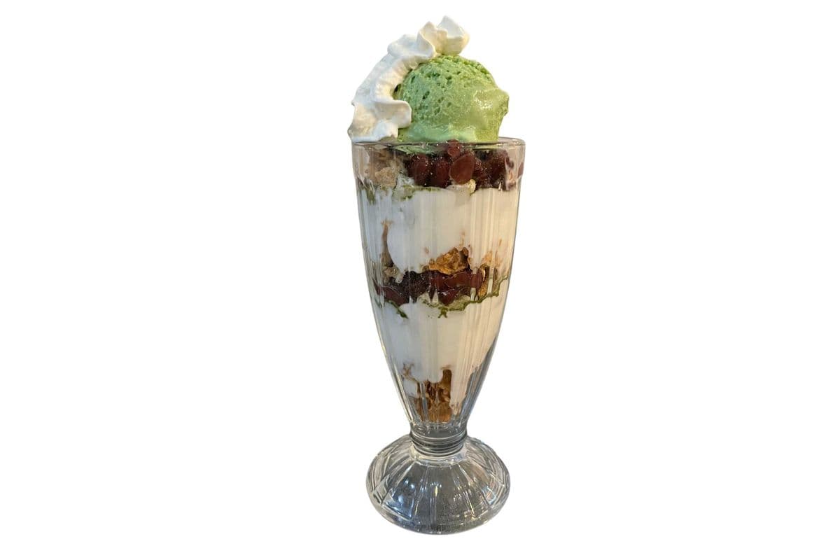 Matcha Red Bean Mini Mochi Parfait