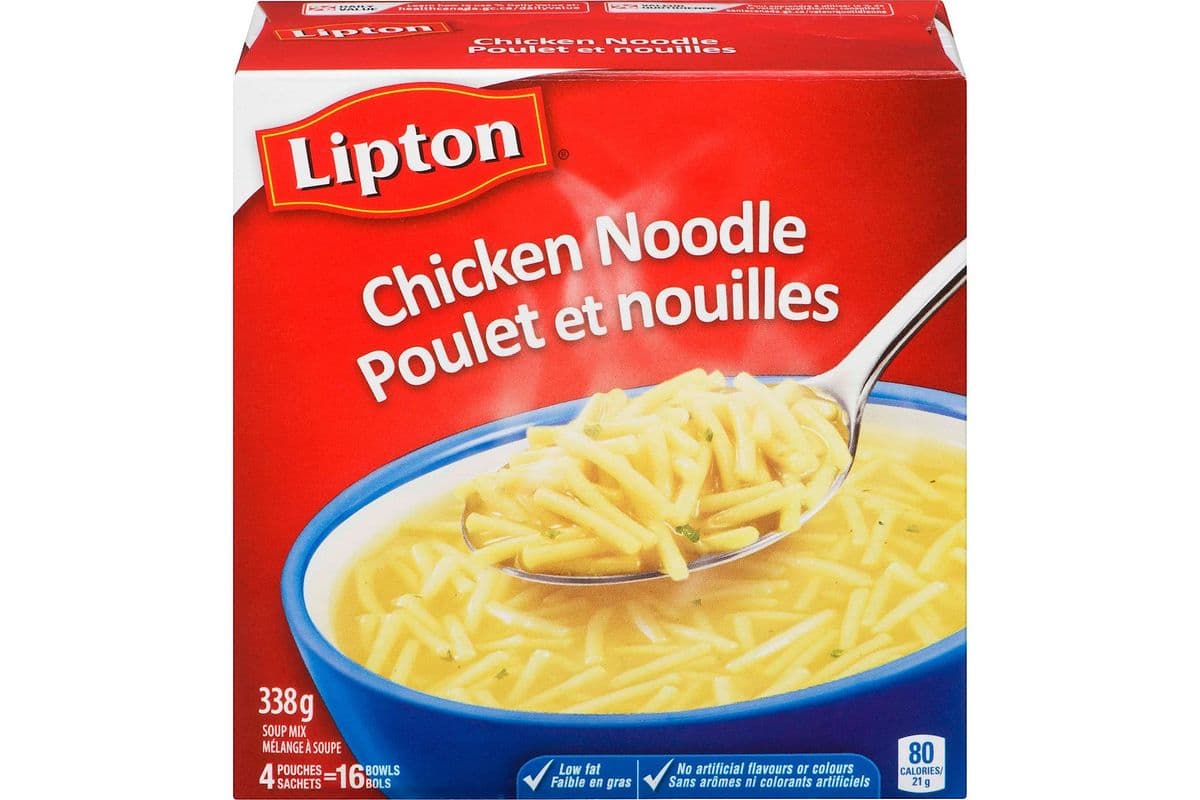 Lipton - Soupe au Poulet et Nouilles (4 Sachets) / Chicken Noodle Soup (4 Pouches)