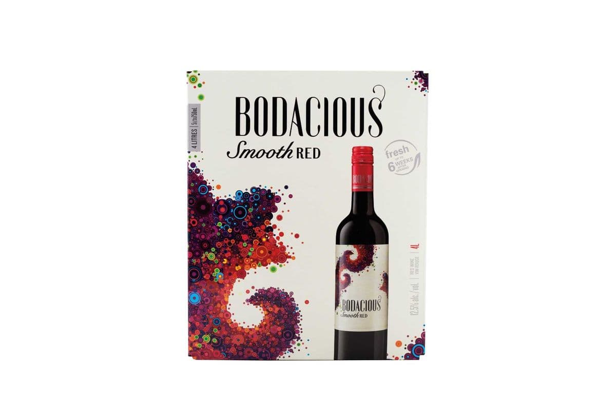Bodacious Smooth Red Bib Box Wine (4 L) (1 x 4000ml)