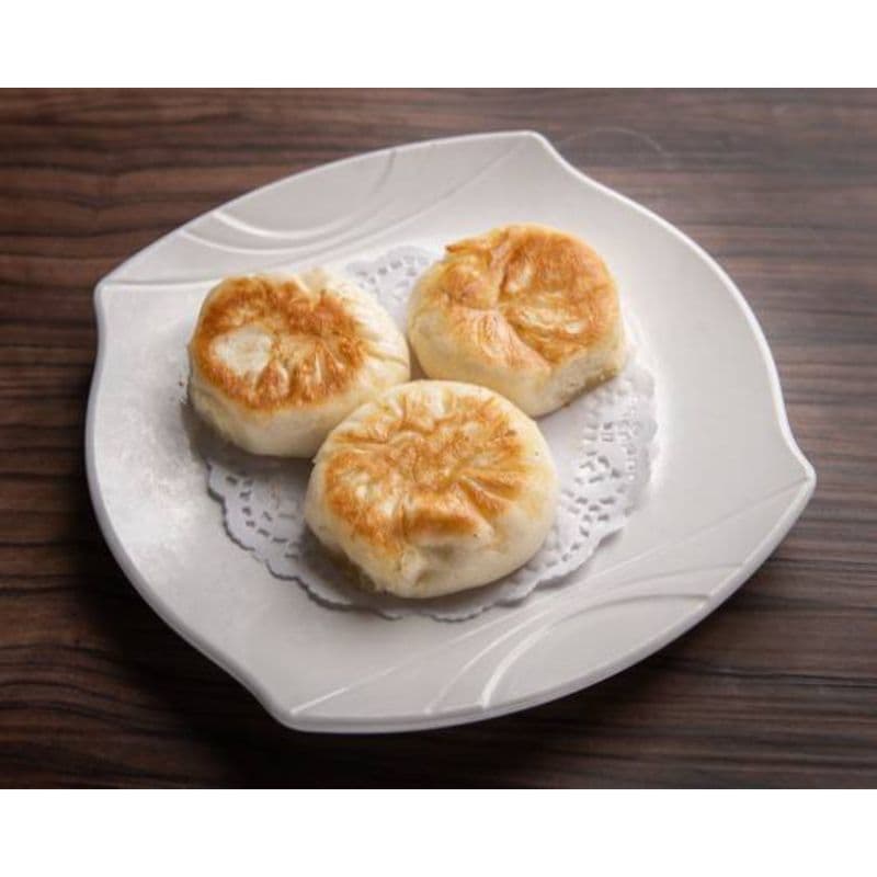 62. Pan-Fried Meat and Veggie Bun (3 pcs)