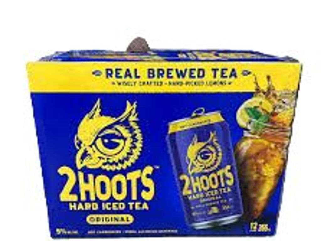 2 HOOTS Iced Tea, 12 x 355ml