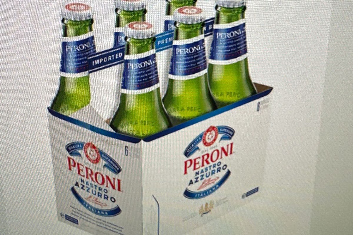 Peroni Nastro Azzurro Beer (6 x 330 ml Bottles)