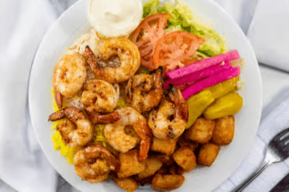 Plat de crevettes