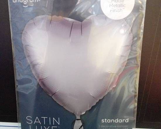 15-18" Heart Shape Foil Balloon - Silver