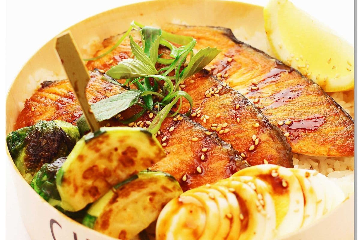 Teriyaki Salmon Rice 照烧三文鱼