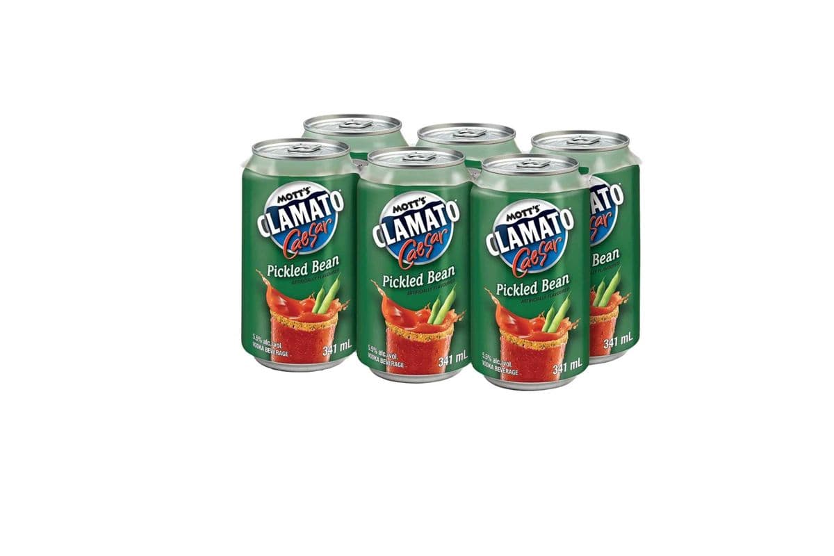 MOTT'S CLAMATO CAESAR PICKLED BEAN 6PK (6 x 355ML)