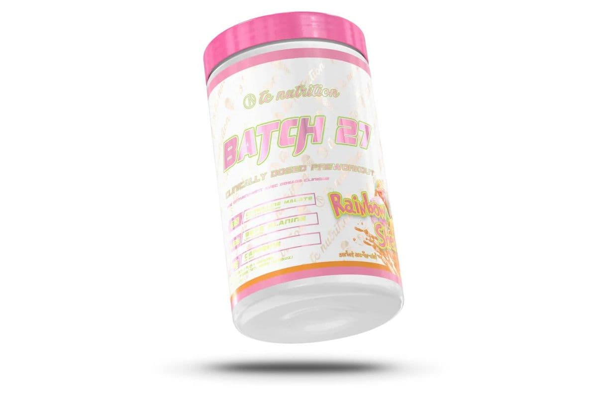 TC Nutrition Batch 27 Rainbow Sherbet Pre-Workout Powder (350 g)