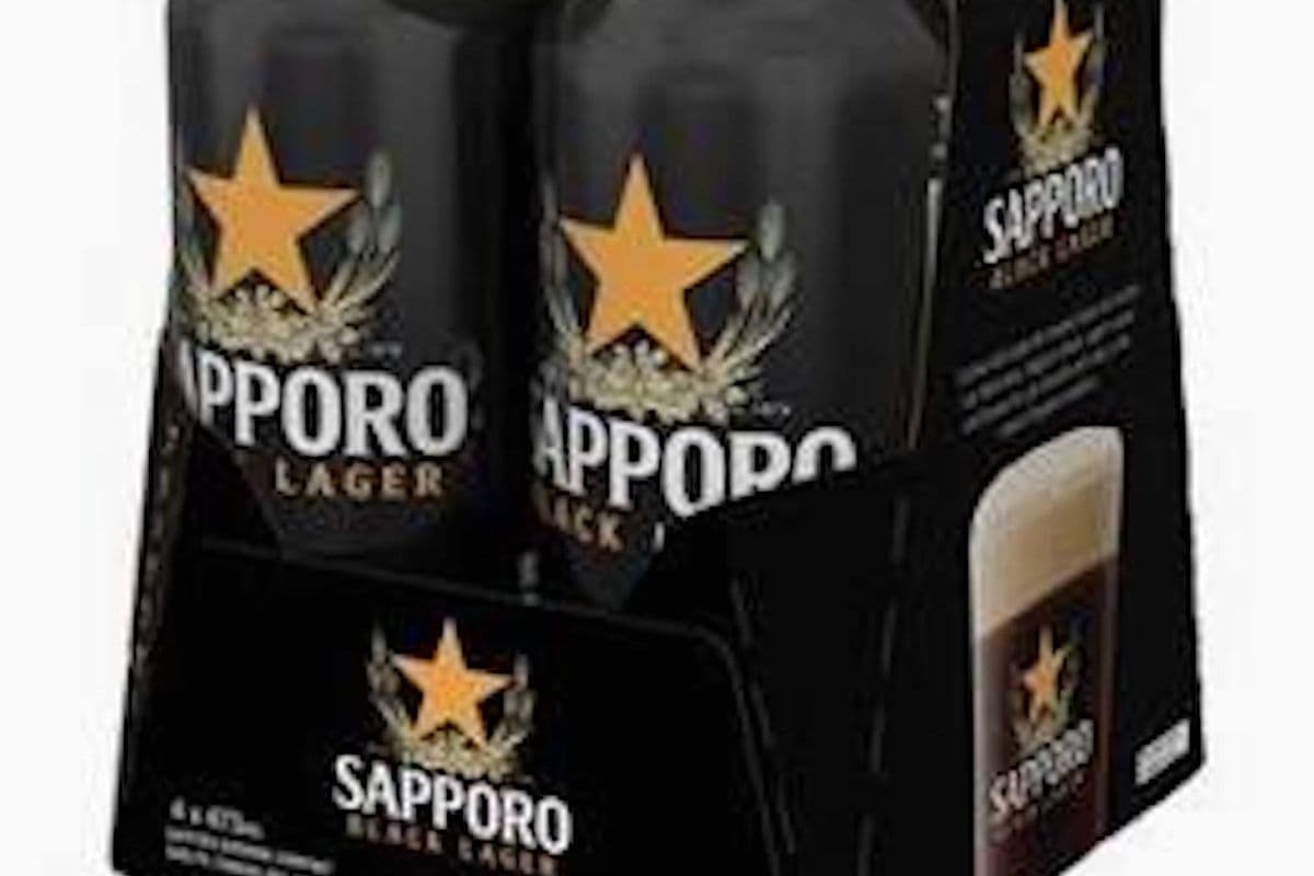 SAPPORO BLACK LAGER 4PK (4 x 500ML)
