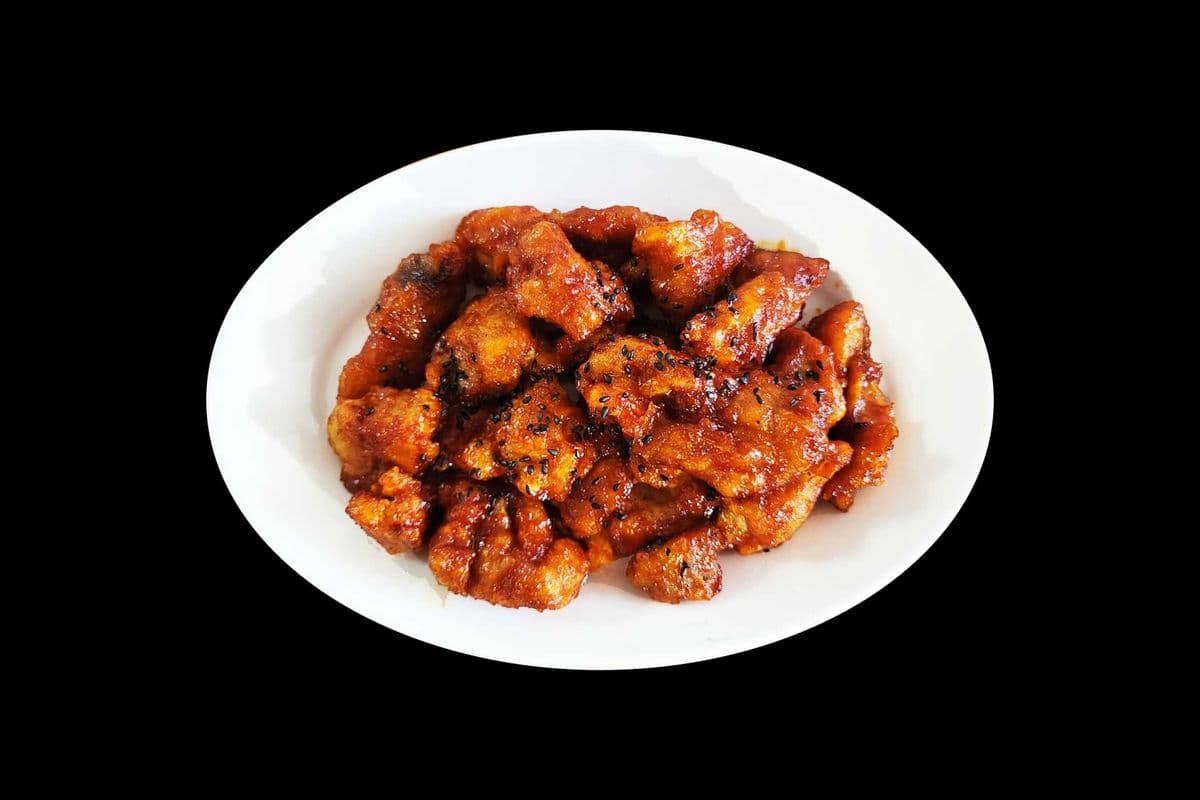 Dak-Gangjng (Poulet Sucré and Épicé / Sweet and Spicy Chicken)
