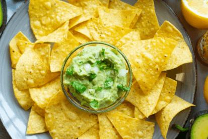 Chips and Homemade Guacamole