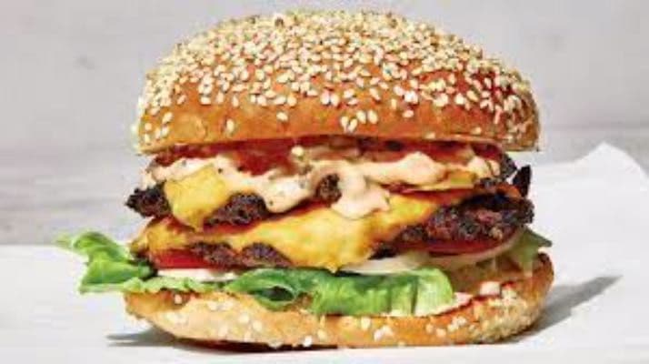 Smashed triple burger