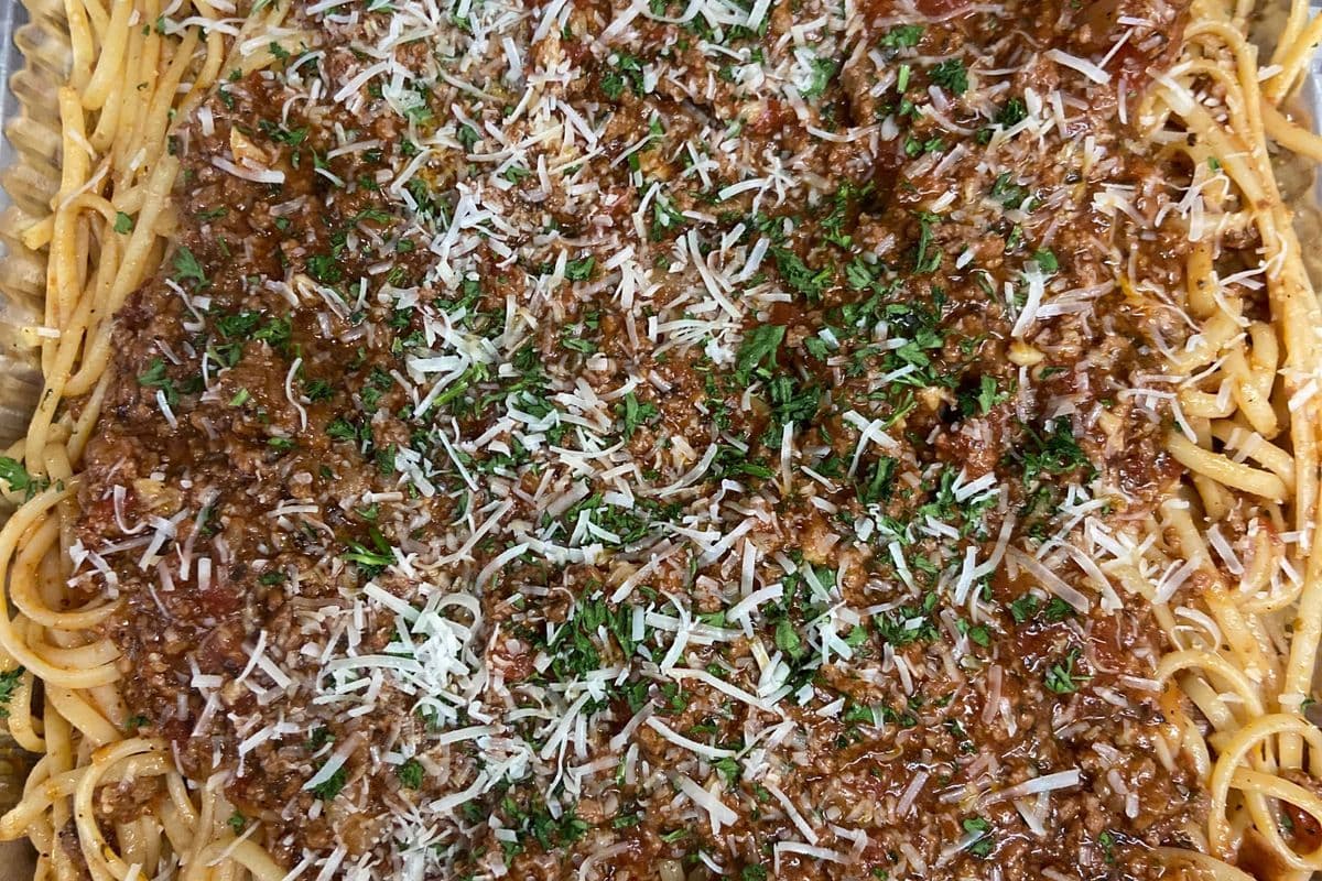 Linguini Bolognese -Familial (Pour 4 personnes )