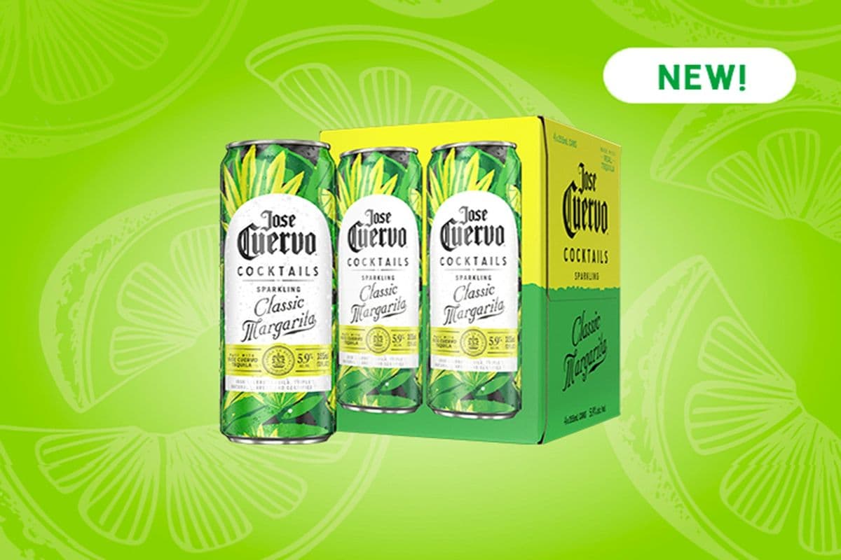 JOSE CUERVO SPARKLING MARGARITA 4PK (4 CANS X 355ML) 5.0% ABV (4 x 355 mL)