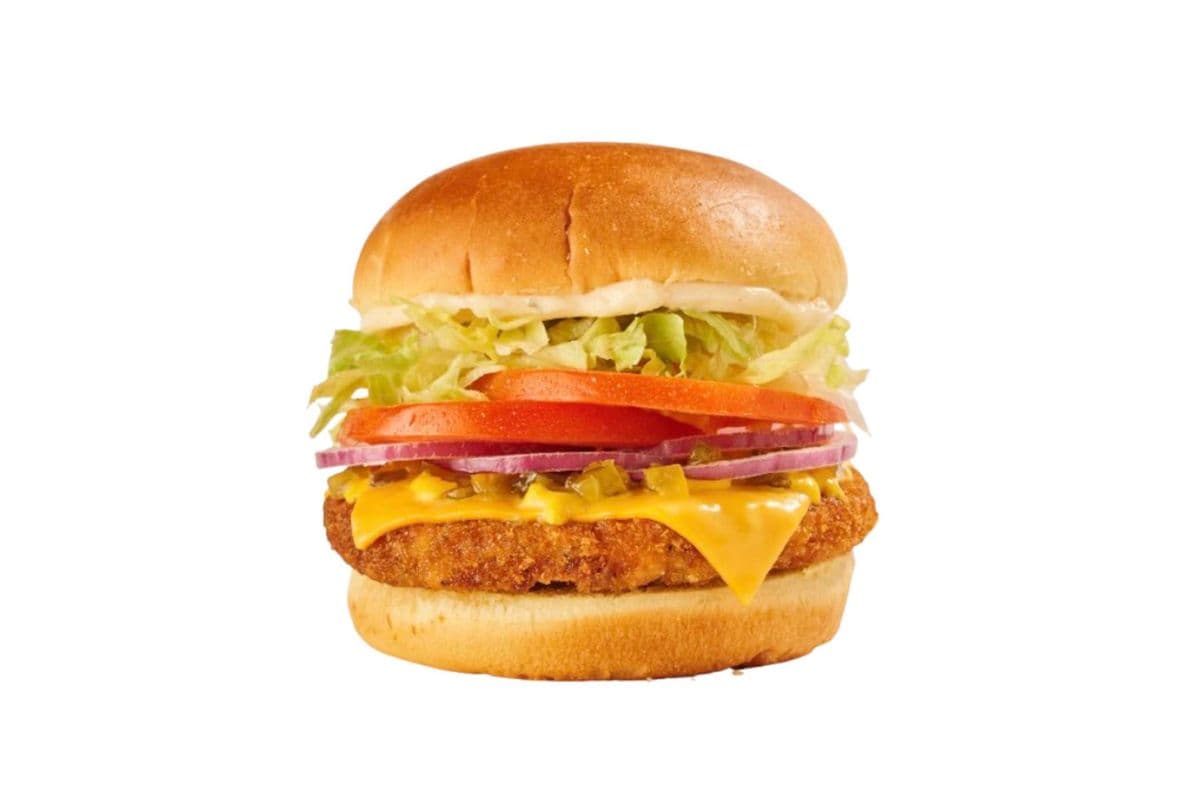 Cheesy Veggie Delight Burger
