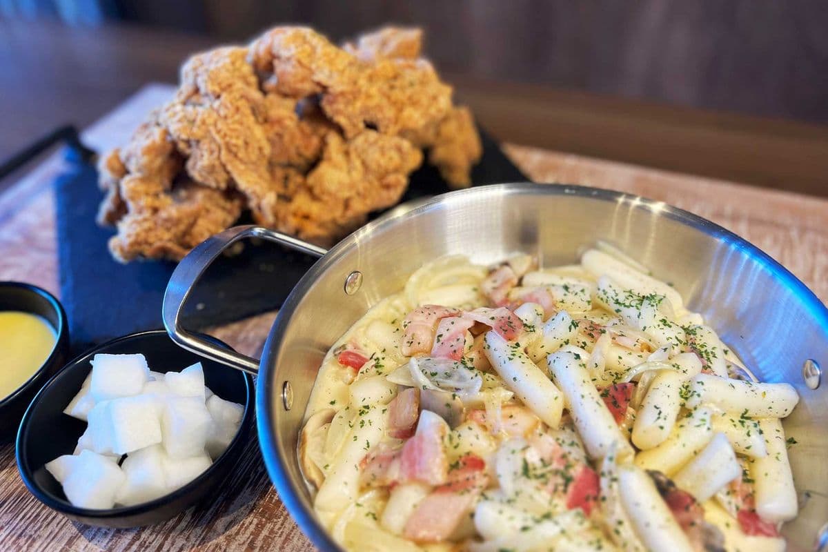 [Cream B] Cream Tteokbokki + Original Fried Chicken