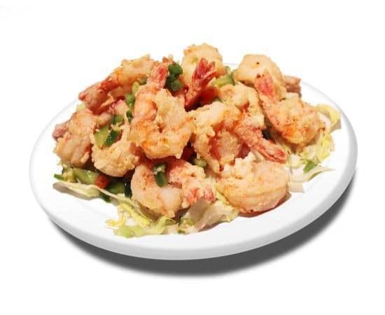 59a. Crevettes sel et poivre avec riz / Salt and Pepper Shrimps with rice / 椒盐虾