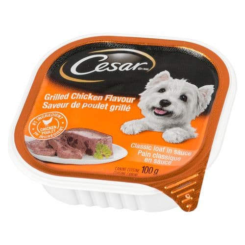 Cesar Cuisine Canine Poulet Grillé 100g / Cesar Dog Food Grilled Chicken 100g