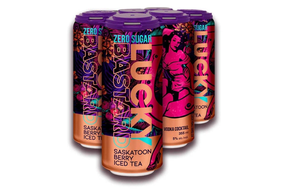 LUCKY BASTARD SASKATOON BEERY ICE TEA (12 x 355ML)