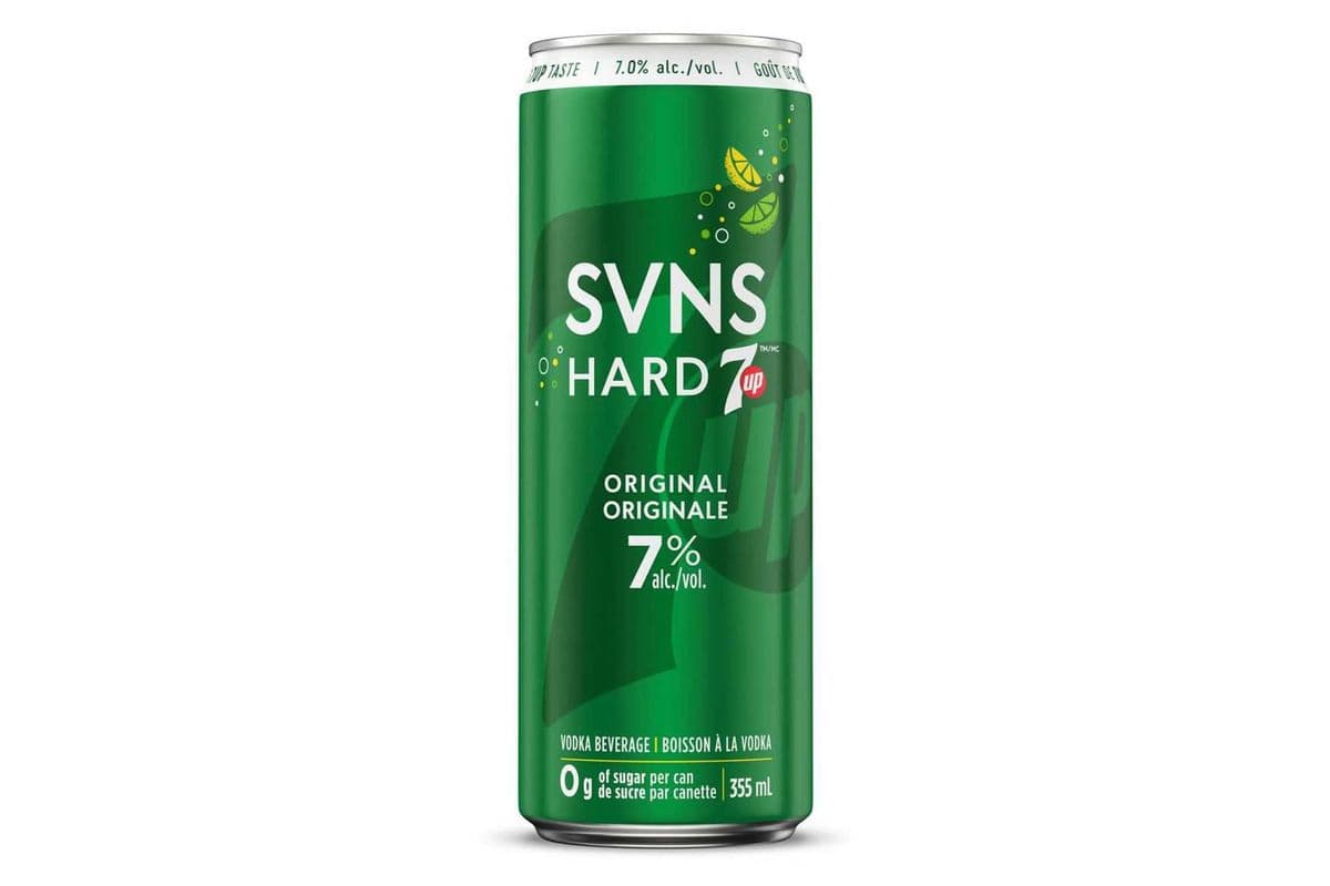 SVNS Hard 7UP Original Vodka Beverage (355 ml) (1 x 355ml)