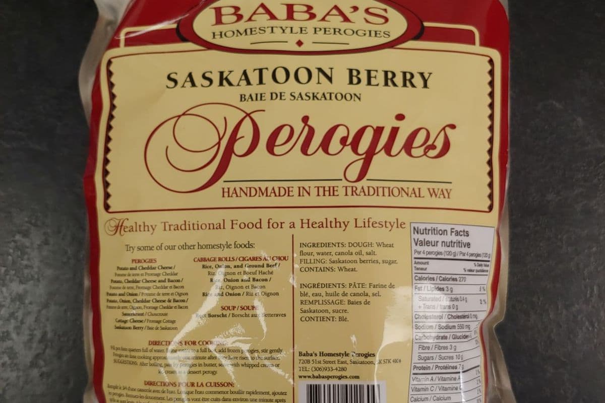 Saskatoon Berry Perogies (1 kg) - Frozen