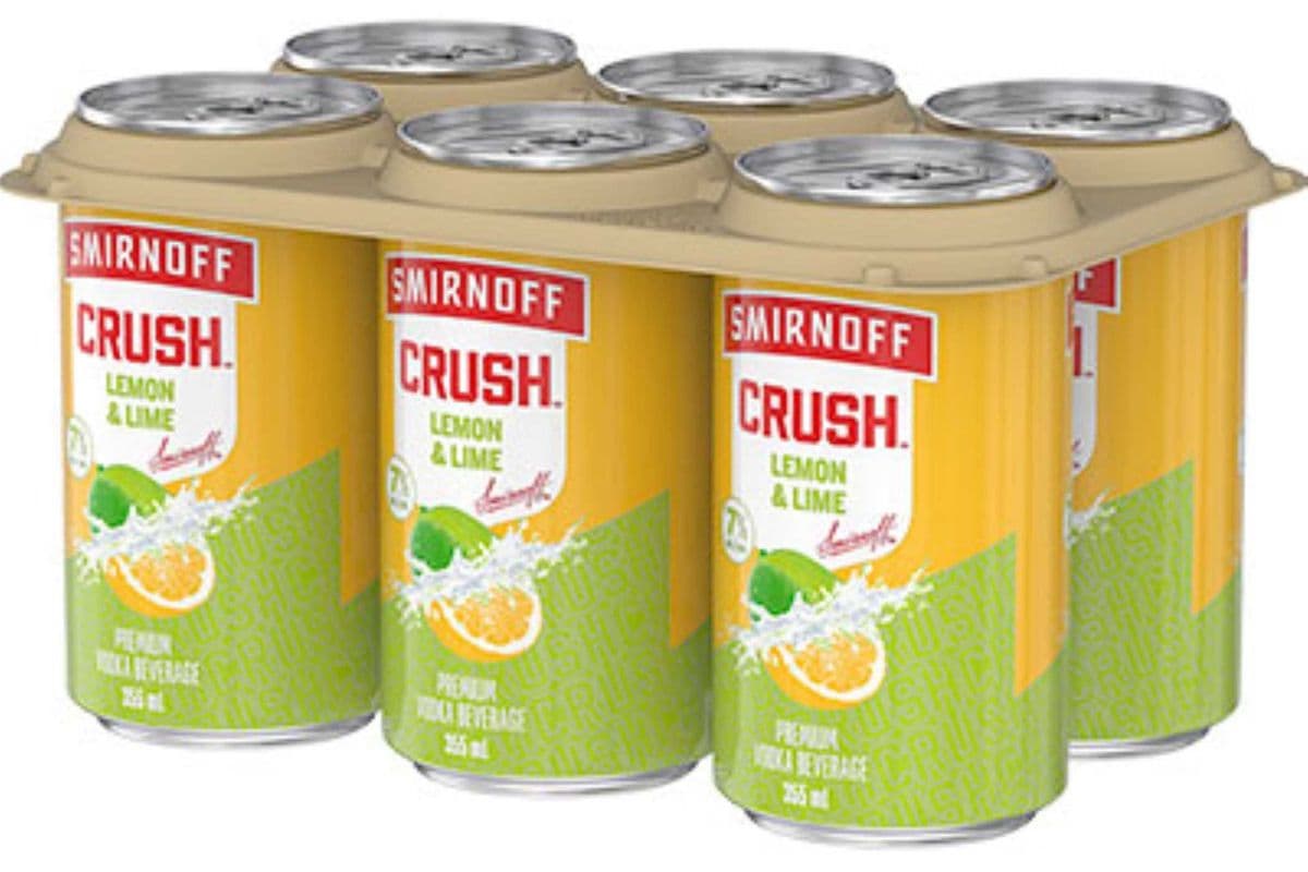 SMIRNOFF CRUSH LEMON LIME (6 PACK) (6 x 355ML CAN)