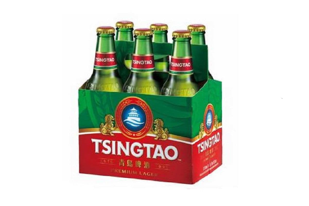 Tsingtao Premium Lager Beer (6 Pack Bottles) (6 x 330 ml)