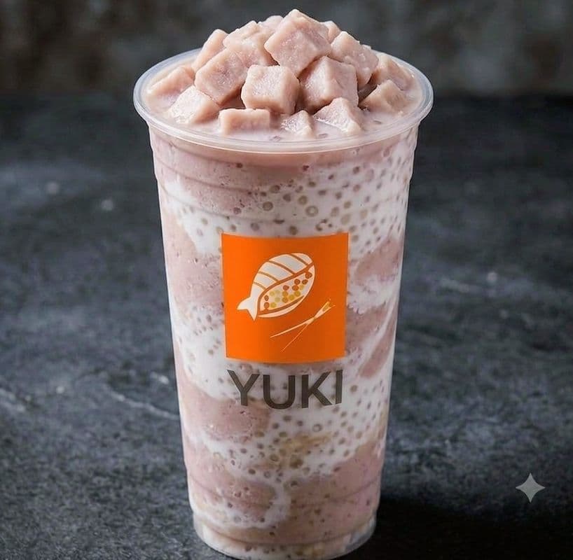 BF3. Taro Sago coconut milk Tea