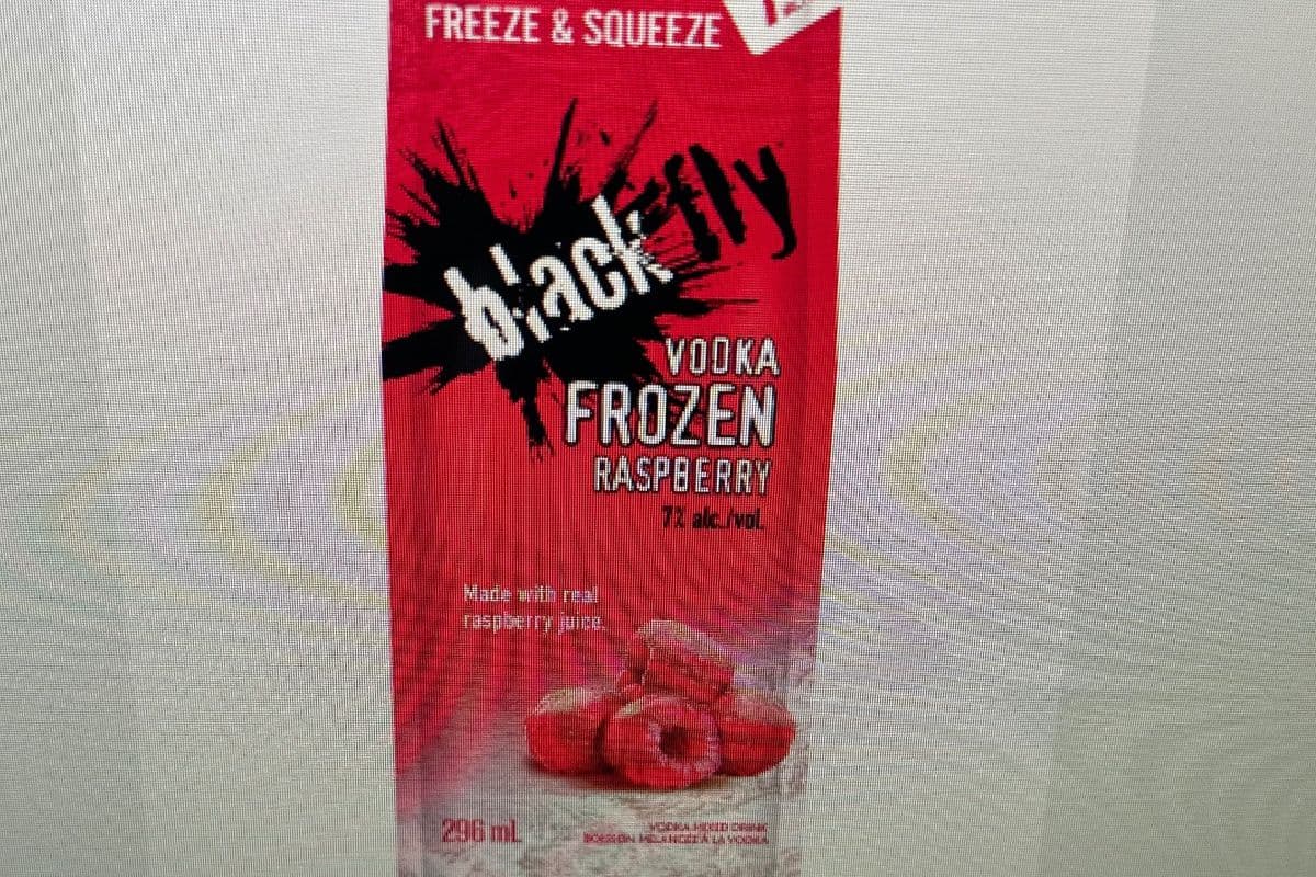 Black Fly Vodka Frozen Raspberry Pouch (1 x 296 ml)