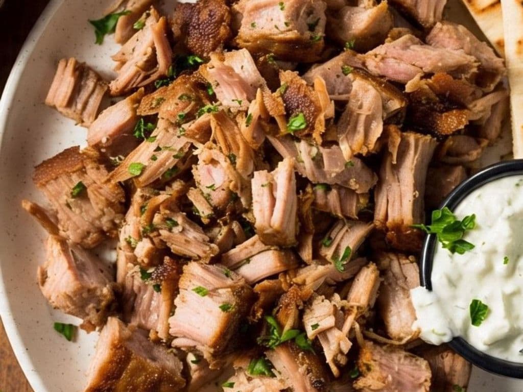 *VIANDE SEULEMENT GYRO PORC