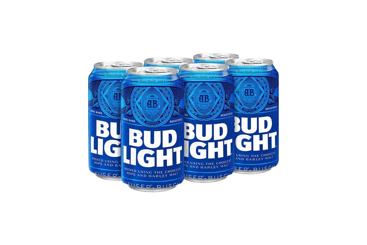 Bud Light (6 Pack) (6 x 355 ml Cans)