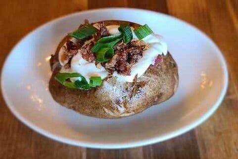 Side Loaded Baked Potato