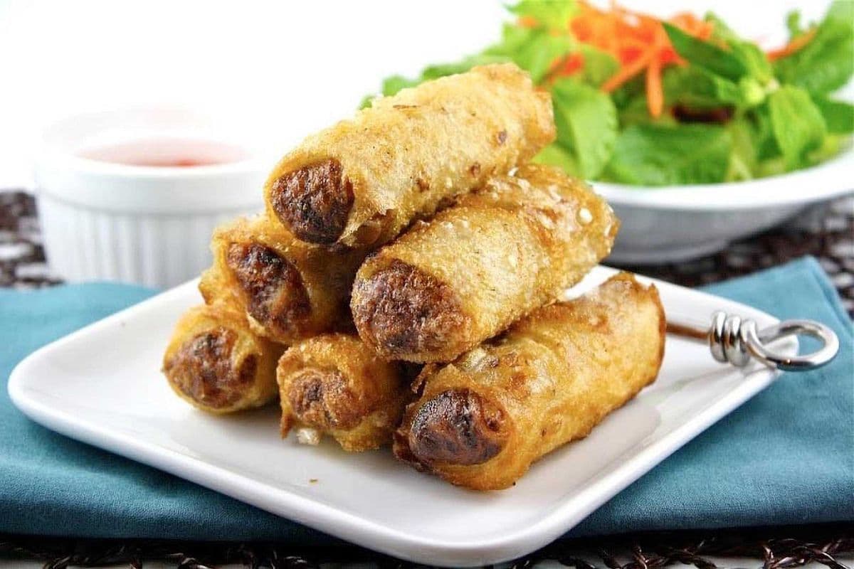 602 Vegetable Fried Spring Rolls (Two Rolls)