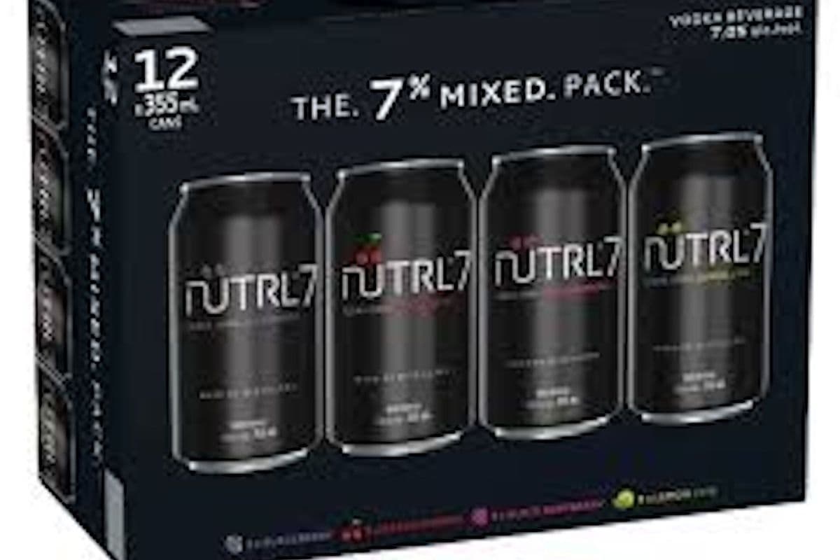 Nutrl 7% Black mixed Pack 12 can (12 x 355 ml)