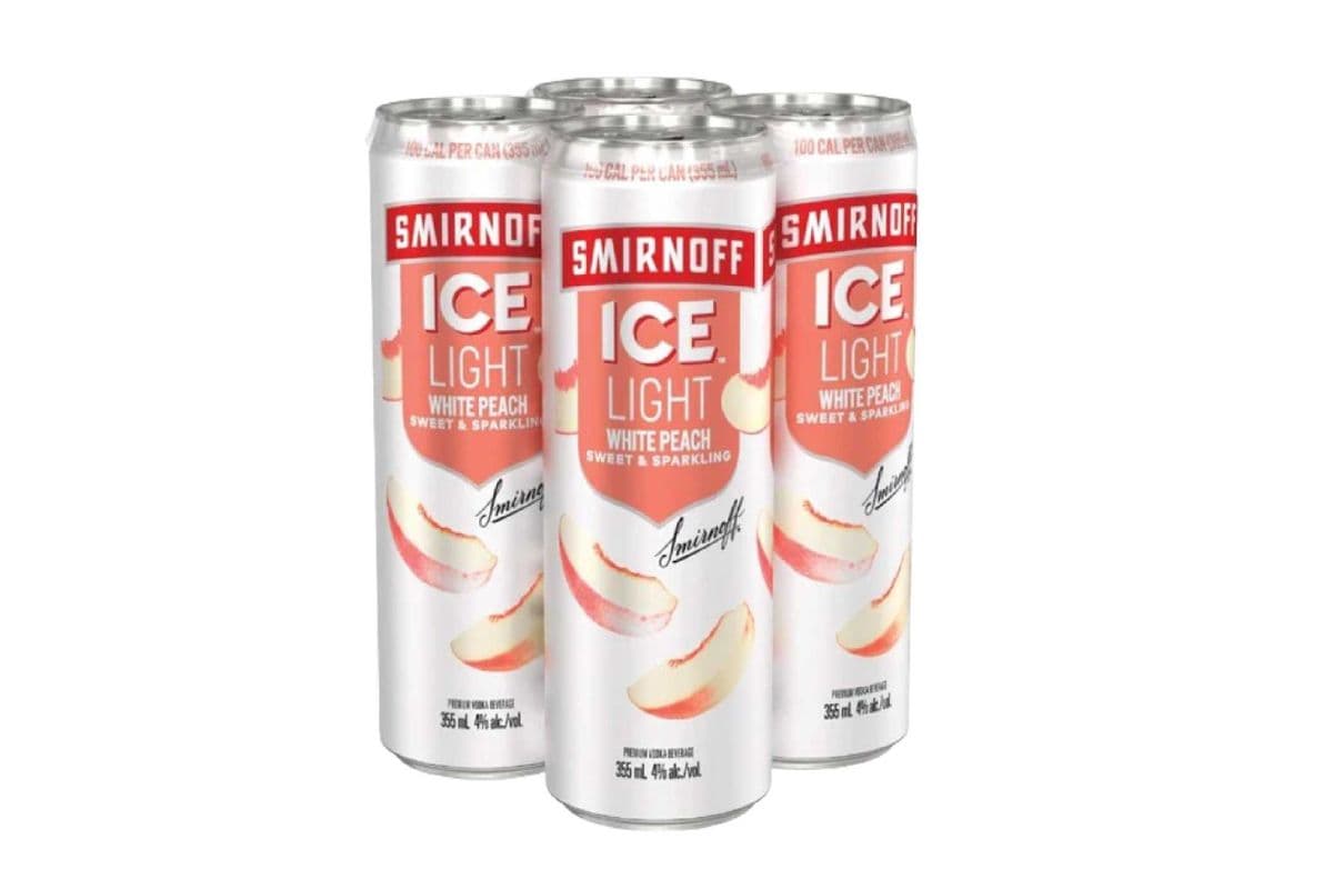 Smirnoff Ice Light White Peach (4 x 355 ml)