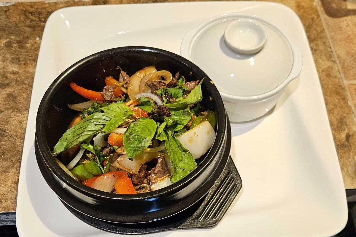 19. Pad Bai Gra Pow (spicy)
