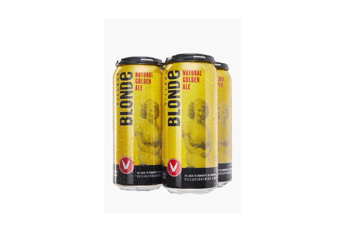 Village Blonde Natural Golden Ale (4 Cans) (4 x 473ml)