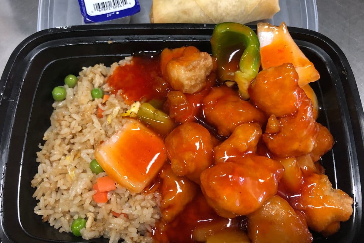 2. Sweet and Sour Chicken lunch combo