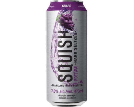 Squish Hard Seltzer Grape, 473 ml
