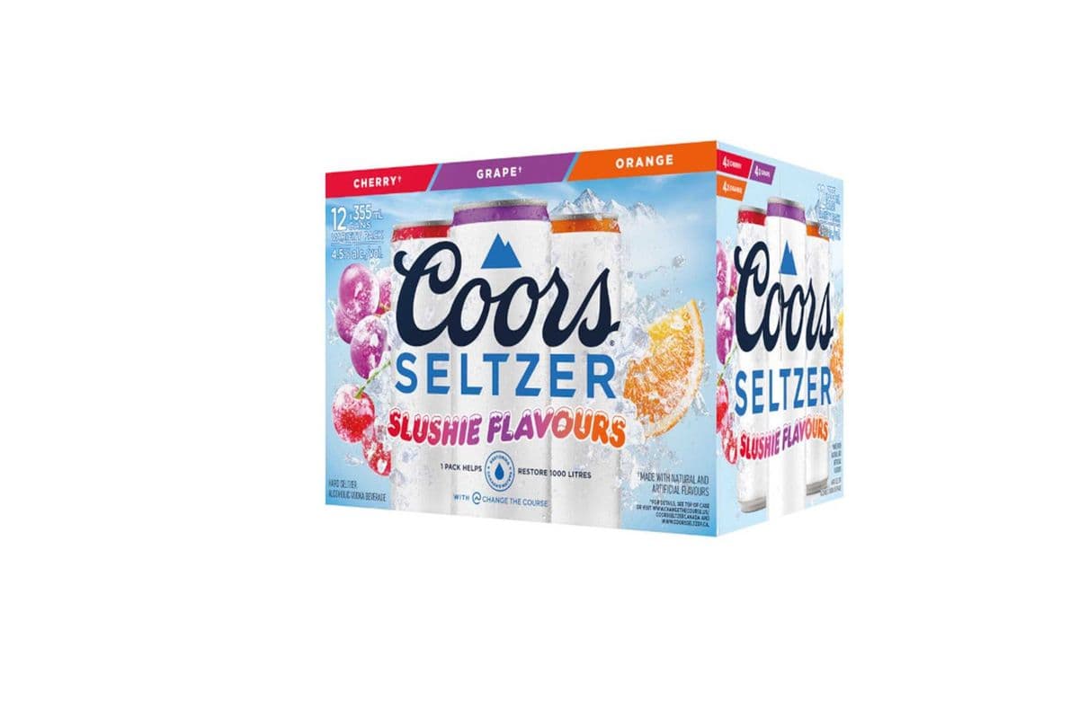 112109. COORS SELTZER SLUSHIE MIXER (12 x 355ML (CANS))