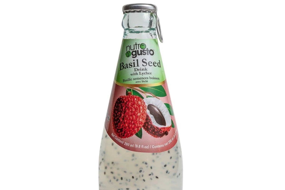 NutroGusto Basil Seed Drink with Lychee 290ml