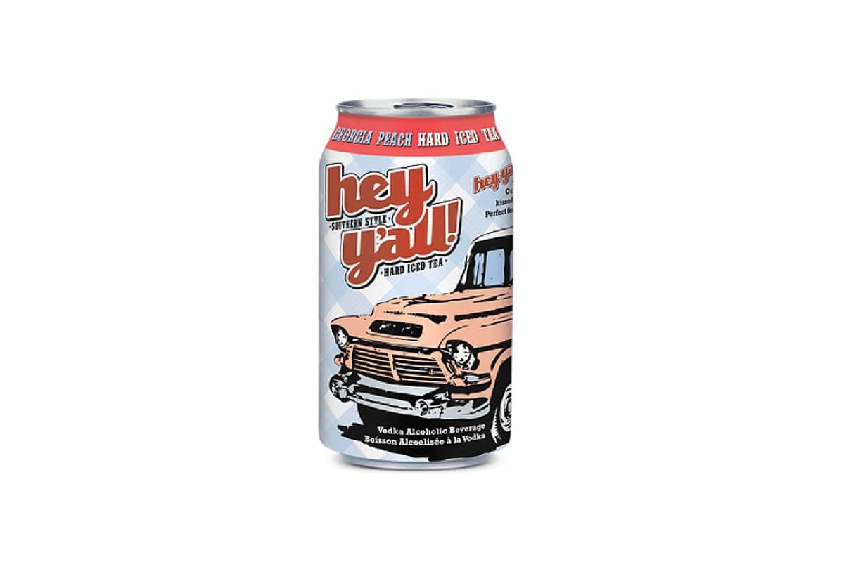 Hey Y'all Iced Peach (6 x 341 ml Cans)