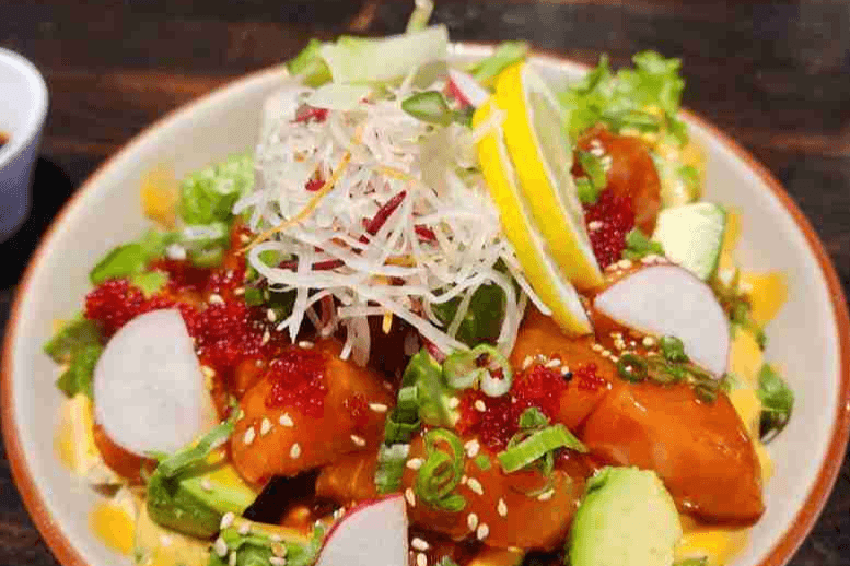 Spicy Salmon Donburi