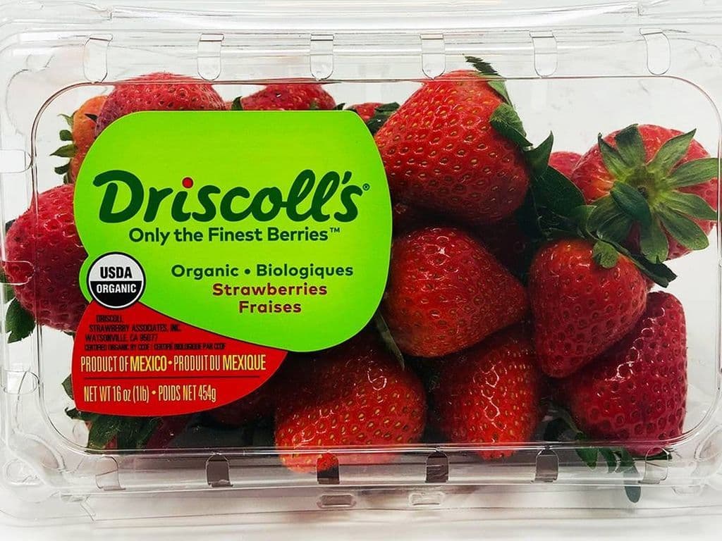 Organic strawberries 1lb