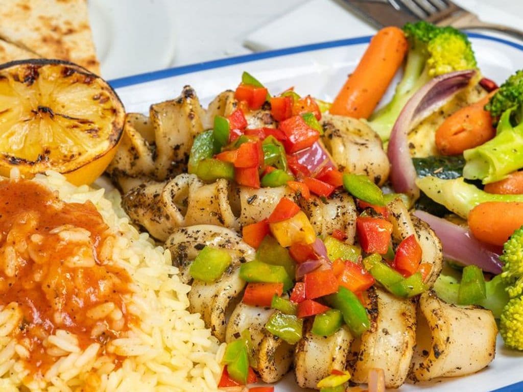 Mr. Greek Grilled Kalamari Entrée