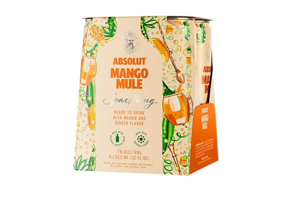 Absolute Cocktail Mango Mule (4 x 355 ml)