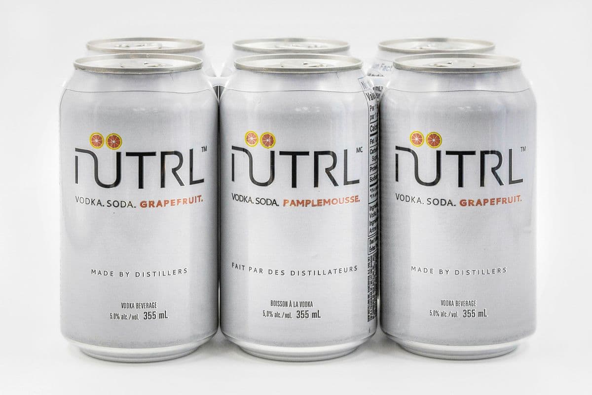 Nutrl Vodka Soda Grapefruit (6 x 355 ml Cans)