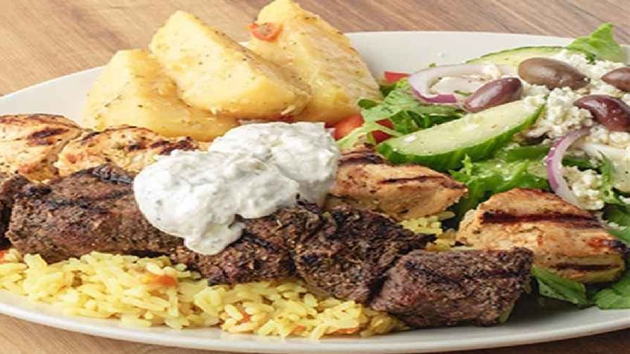 Chicken and Lamb Souvlaki